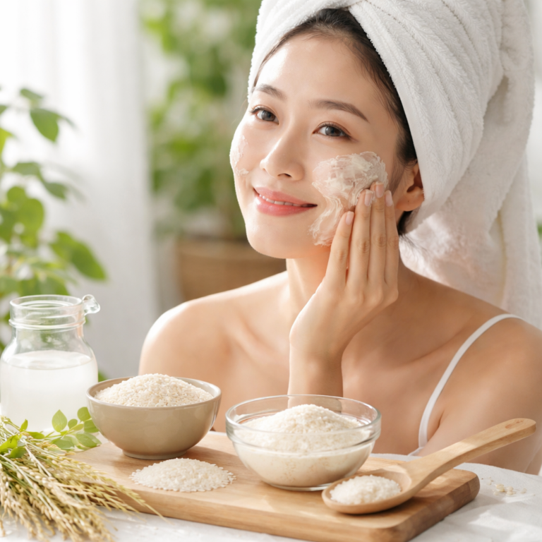 Masque de riz coréen maison pour un teint lumineux — recette facile